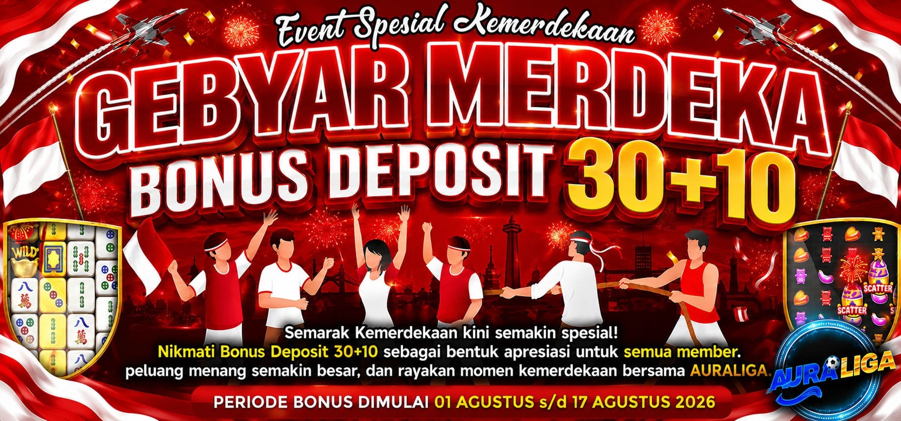 BONUS MERDEKA 30+10